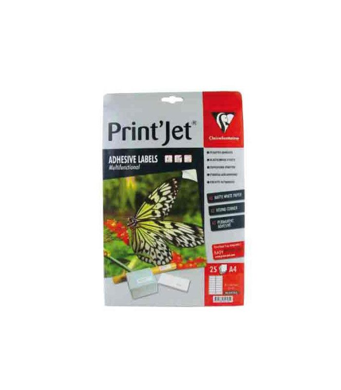 Etiquettes laser et jet d'encre format 99.1 x 33.9 mm Print'Jet / CLAIREFONTAINE