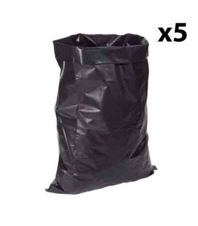 5 Rouleaux de 10 sacs poubelle 130L