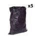 5 Rouleaux de 25 sacs poubelle 100 L