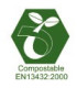 Couteaux jetables en bioplastique par 100 certifiés OK COMPOST