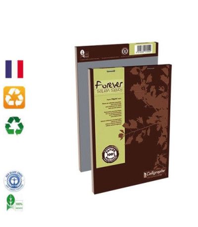 Bloc notes A5 recyclé 200p 5x5 Forever CLAIREFONTAINE